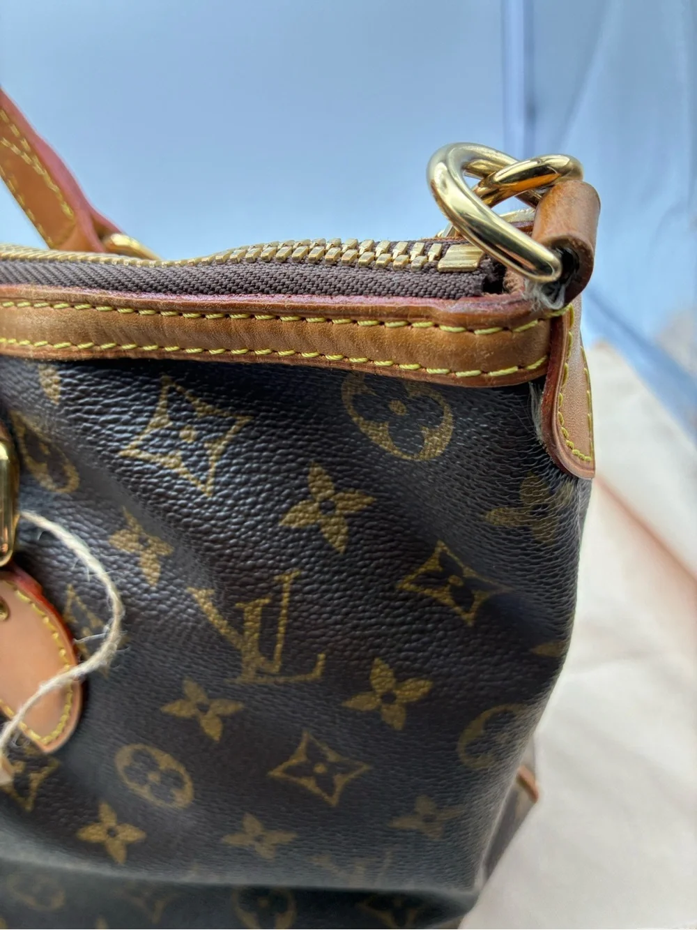 Louis Vuitton Monogram Palermo PM Canvas Shoulder Bag with COA and LV dust bag.